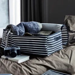 House Doctor Aufbewahrung|Aufbewahrung|Aufbewahrung, HDCanva, Schwarz/Off-Weiß