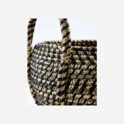 House Doctor Aufbewahrung|Aufbewahrung|Aufbewahrungskorb, HDDistra, Schwarz / Natürlich