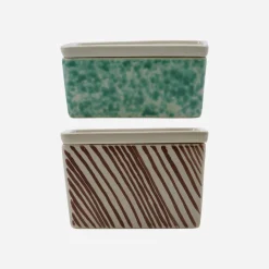 House Doctor Aufbewahrung In Der Küche|Aufbewahrung In Der Küche|Aufbewahrungsschachteln, HDDiva, Grün;Braun