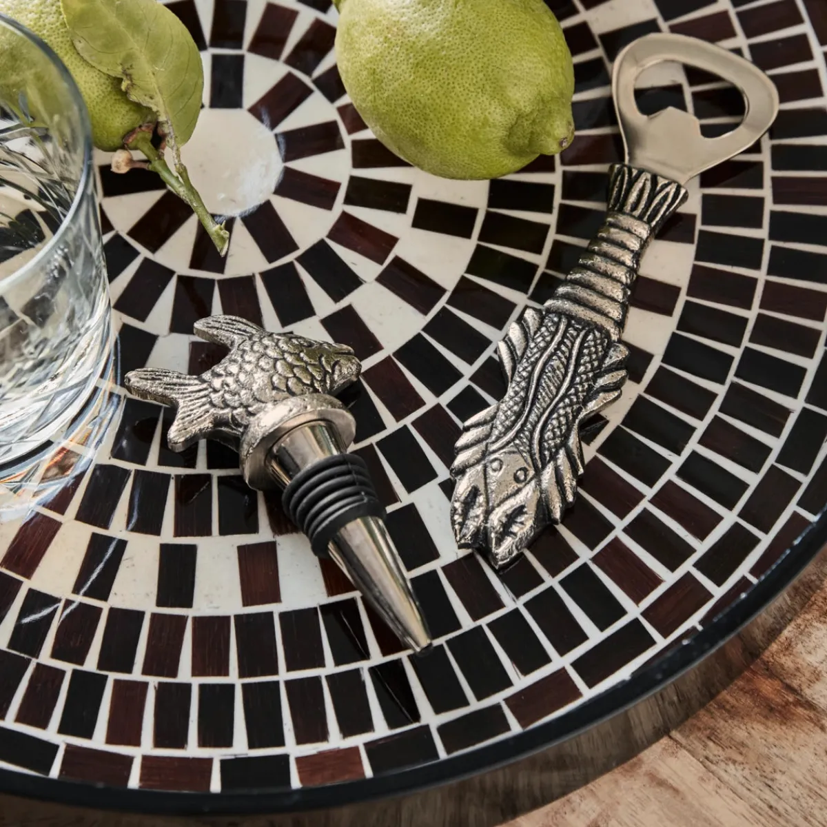 House Doctor Cocktailzubehör|Cocktailzubehör|Bar-Zubehör, HDFish, Antik-Silber