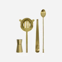 House Doctor Cocktailzubehör|Cocktailzubehör|Bar-Zubehör, HDKett, Antikes Messing-Finish