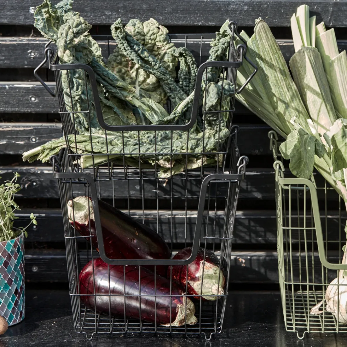 House Doctor Aufbewahrung|Aufbewahrung|Basket, HDTaw, Matte black