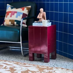 House Doctor Beistelltische Und Nachttische|Beistelltische Und Nachttische|Beistelltisch, HDBrick, Rot