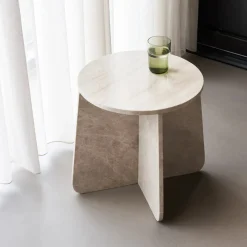 House Doctor Beistelltische Und Nachttische|Beistelltische Und Nachttische|Beistelltisch, HDMarb, Beige