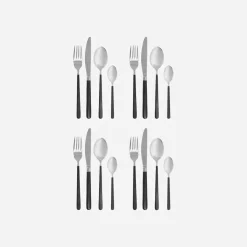 House Doctor Geschirr|Geschirr|Besteckset, HDOx, Schwarz;Silber