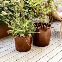 House Doctor Blumentöpfe|Blumentöpfe|Blumentopf, HDGroove, Braun