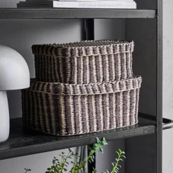 House Doctor Aufbewahrung|Aufbewahrung|Box, HDShoo, Brown stripe