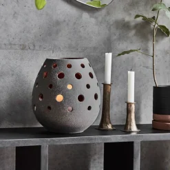 House Doctor Heimdekor|Teelichthalter Und Kerzenständer|Candle holder, HDArtie, Grey