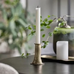 House Doctor Heimdekor|Teelichthalter Und Kerzenständer|Candle holder, HDTicca, Antique gold