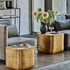 House Doctor Couchtische|Couchtische|Couchtisch, HDCajas with storage, Gold