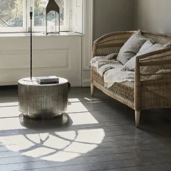 House Doctor Beistelltische Und Nachttische|Beistelltische Und Nachttische|Couchtisch, Rota, Gebürstetes Silber