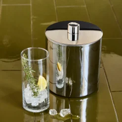 House Doctor Cocktailzubehör|Cocktailzubehör|Eiskübel, HDKett, Silber-Finish