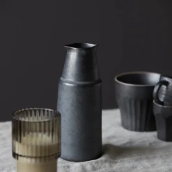 House Doctor Geschirr|Geschirr|Flasche, Pion, Schwarz/Braun