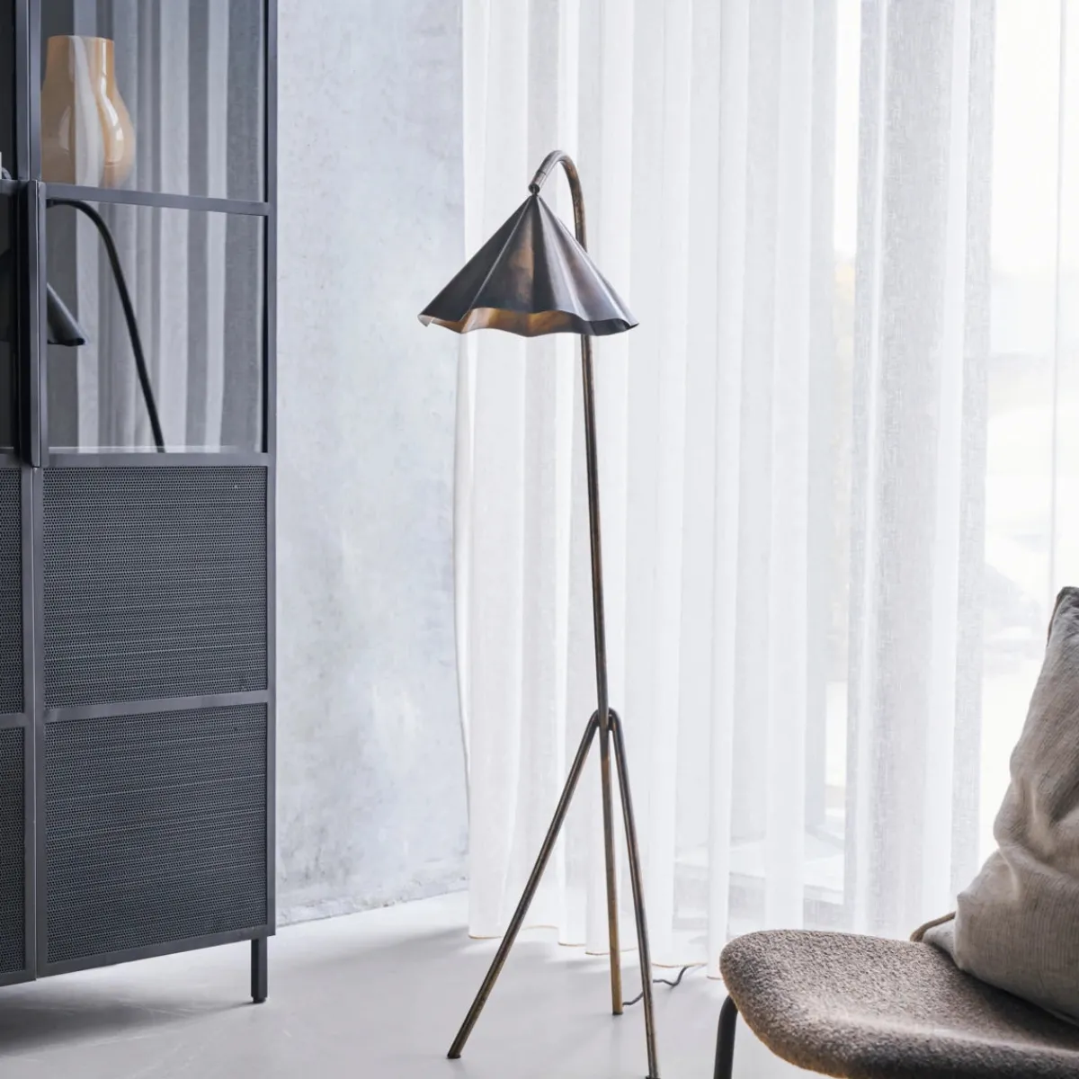 House Doctor Beleuchtung|Eingangsbeleuchtung|Floor lamp, HDFlola, Antique brown