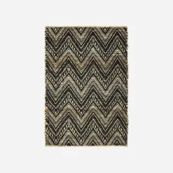 House Doctor Heimtextilien|Teppiche|Fußmatte, HDMonta, Natur;Schwarz