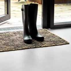 House Doctor Heimtextilien|Teppiche|Fußmatte, HDMonta, Natur;Schwarz