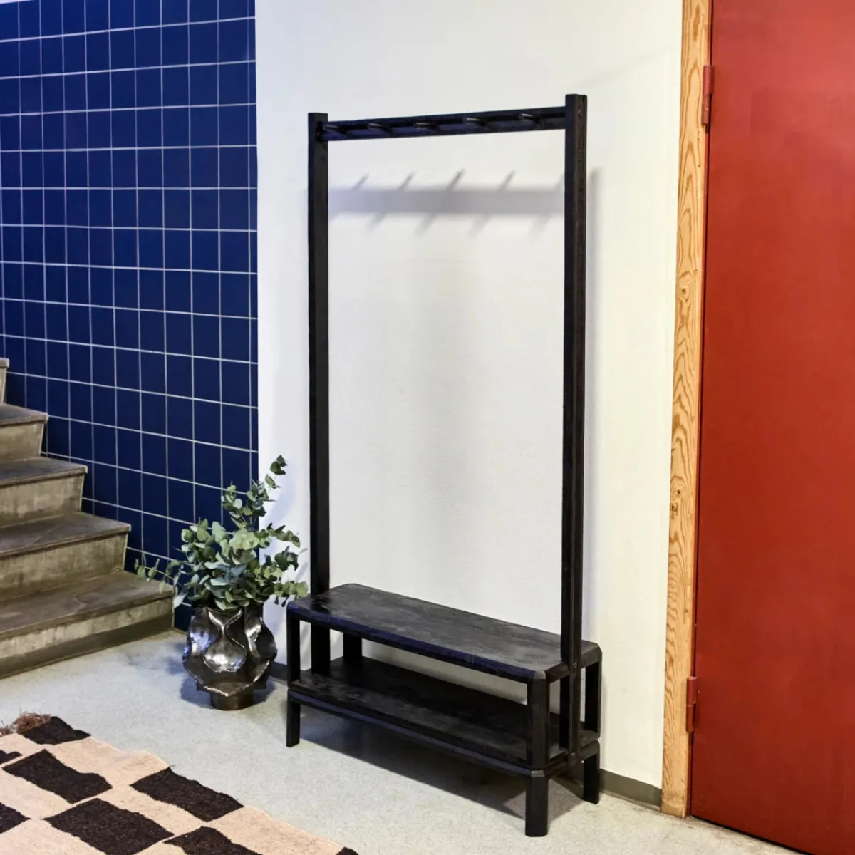 House Doctor Aufbewahrung|Aufbewahrung|Hakenleiste, HDMono, Schwarz