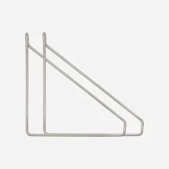 House Doctor Bücherschränke Und Regale|Bücherschränke Und Regale|Halterungen, HDApart, gebürstetes Silber