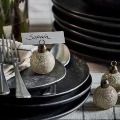 House Doctor Table Setting|Christmas Decor|Kartenhalter, HDVisit, Champagner