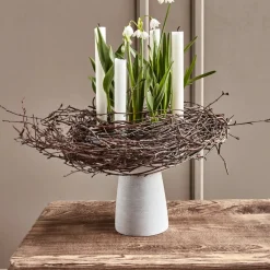 House Doctor Christmas Candle Holders|Kerzenhalter, Marmor, Grau