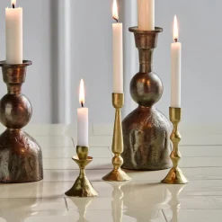 House Doctor Heimdekor|Teelichthalter Und Kerzenständer|Kerzenständer, HDCastle, Antikes Messing