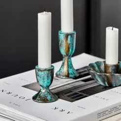 House Doctor Heimdekor|Teelichthalter Und Kerzenständer|Kerzenständer, HDCupa, Antikes Grün