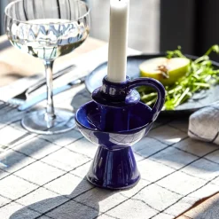 House Doctor Heimdekor|Teelichthalter Und Kerzenständer|Kerzenständer, HDDiva, Blau