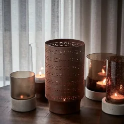 House Doctor Heimdekor|Laternen Und Windlichter|Kerzenständer, HDKutu, Rot gebrannt