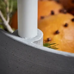 House Doctor Teelichthalter Und Kerzenständer|Kerzenständer, HDMarb, Grau