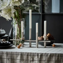 House Doctor Table Setting|Christmas Candle Holders|Kerzenständer, HDMaxi45, Antik-Silber