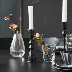 House Doctor Heimdekor|Teelichthalter Und Kerzenständer|Kerzenständer, HDMero, Schwarz