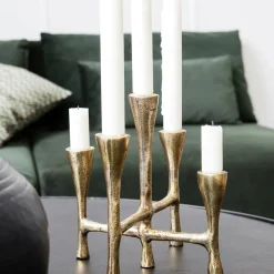 House Doctor Heimdekor|Teelichthalter Und Kerzenständer|Kerzenständer, Tristy, Messing-finish
