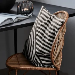 House Doctor Heimtextilien|Kissenbezüge|Kissenbezug, HDAzy, Schwarz;Off-White