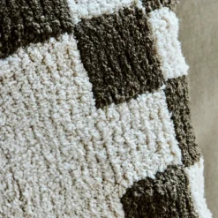 House Doctor Heimtextilien|Kissenbezüge|Kissenbezug, HDChess, Grün;Off-White