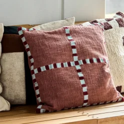 House Doctor Heimtextilien|Kissenbezüge|Kissenbezug, HDCross, Braun