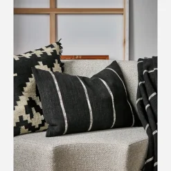 House Doctor Heimtextilien|Kissenbezüge|Kissenbezug, HDTuur, Schwarz/Off-Weiß