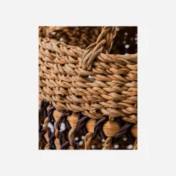 House Doctor Aufbewahrung|Aufbewahrung|Korb, HDPauta, Natur;Schwarz