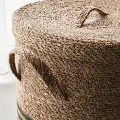 House Doctor Aufbewahrung|Aufbewahrung|Korb m. Deckel, HDLaundry, Army