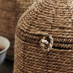 House Doctor Aufbewahrung|Aufbewahrung|Korb mit Deckel, Rama, Natur