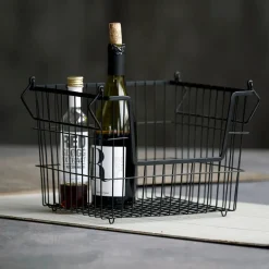 House Doctor Aufbewahrung|Aufbewahrung|Korb, Taw, Mattschwarz