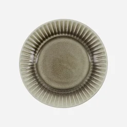 House Doctor Geschirr|Geschirr|Kuchenteller, HDPleat, Grau/braun