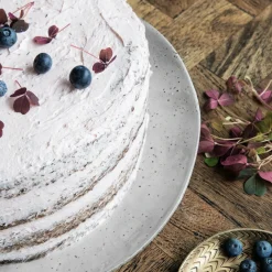 House Doctor Geschirr|Geschirr|Kuchenteller, Rustic, Grau/Blau