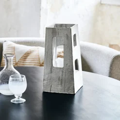 House Doctor Heimdekor|Laternen Und Windlichter|Kunstwerk, HDRuun, Hellgrau