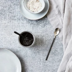 House Doctor Geschirr|Geschirr|Langer Löffel, HDOx, Schwarz;Silber