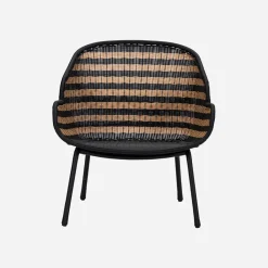 House Doctor Gartenmöbel|Gartenmöbel|Lounge-Sessel, HDHapur, Natur;Schwarz