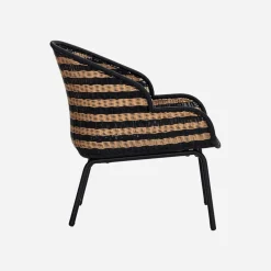 House Doctor Gartenmöbel|Gartenmöbel|Lounge-Sessel, HDHapur, Natur;Schwarz