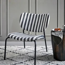 House Doctor Lounge-Stühle|Lounge-Stühle|Lounge-Sessel, HDLonga, Schwarz/Off-Weiß