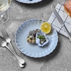 House Doctor Geschirr|Geschirr|Mittags-/Kuchenteller, HDScallop, Hellblau