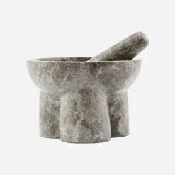 House Doctor Cocktailzubehör|Cocktailzubehör|Mörser mit Stößel, Kulti, Grau/braun