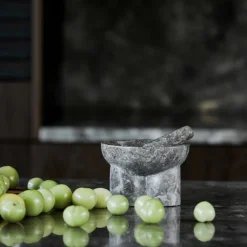 House Doctor Cocktailzubehör|Cocktailzubehör|Mörser mit Stößel, Kulti, Grau/braun